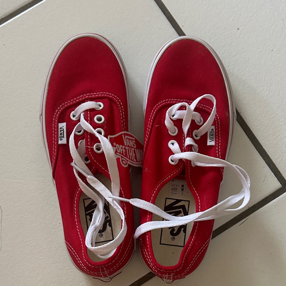 Vans Kids Bright Red Sneakers